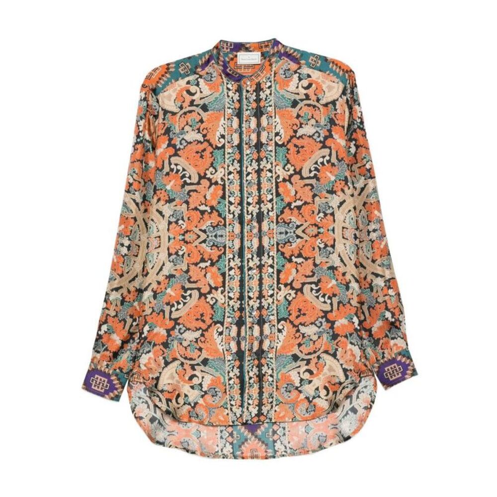 PIERRE LOUIS MASCIA Printed Silk Shirt Women MULTICOLOUR Shirts